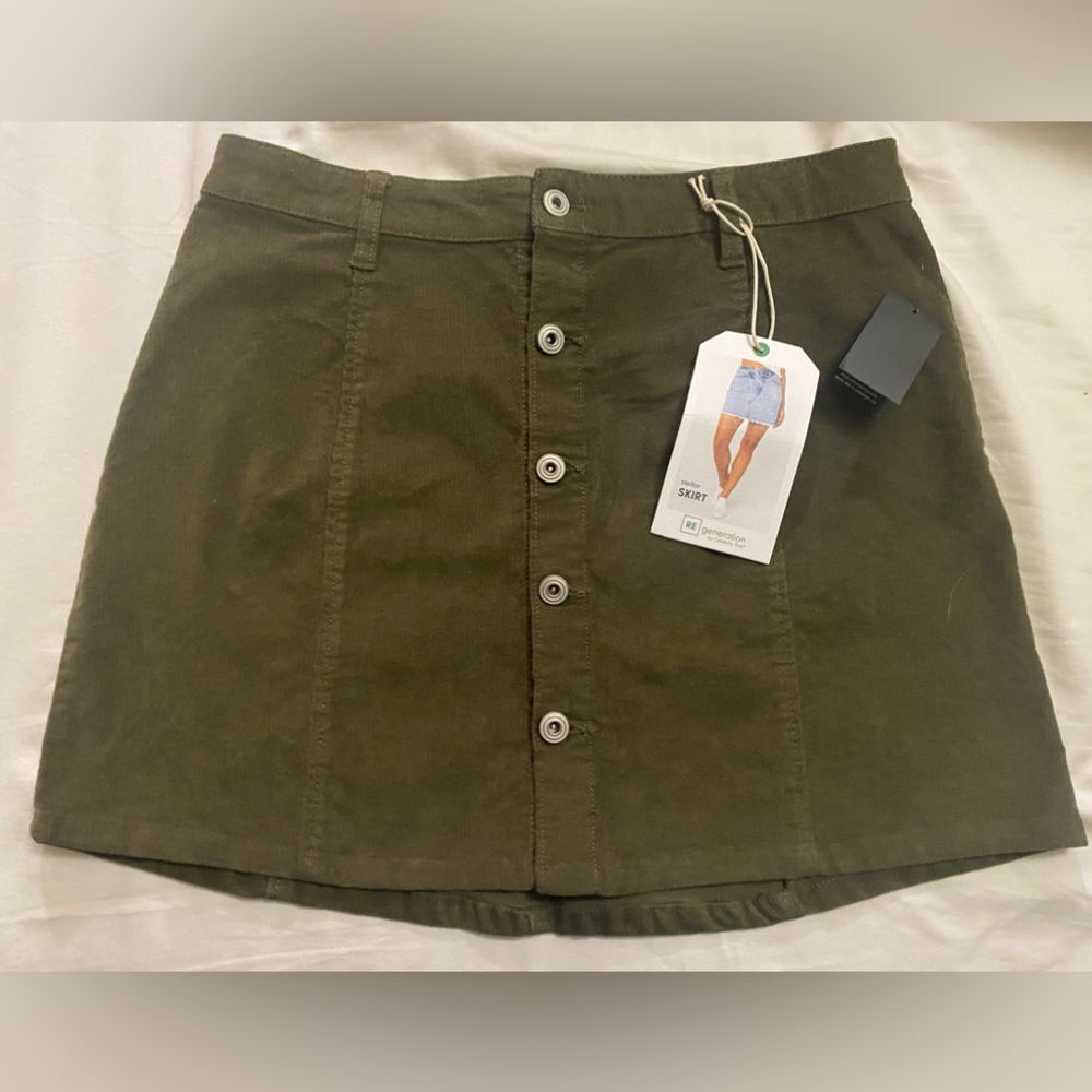 RE Generation Corduroy Mini Skirt